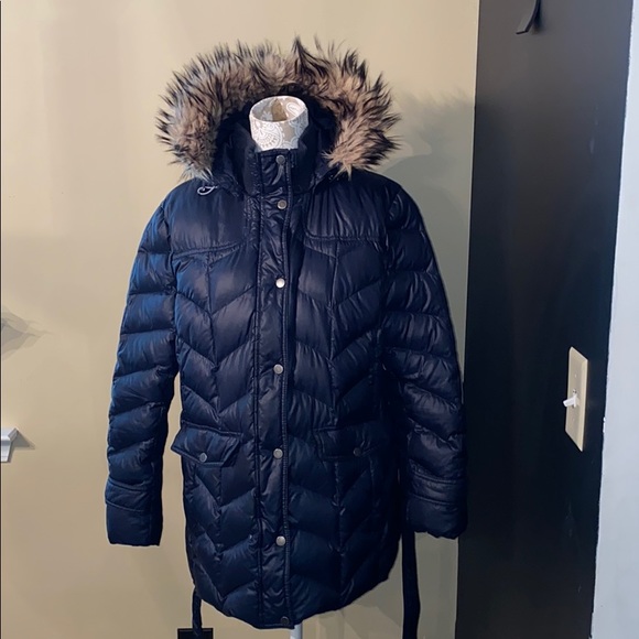 Lands' End Jackets & Blazers - Women’s Lands End Coat With Belt Size XL